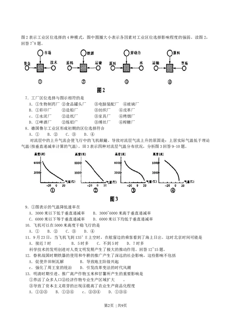 2004年山东高考文科综合真题及答案_历史高考真题试卷_旧1990-2007&middot;高考历史真题_1990-2007&middot;高考历史真题&middot;word_2001-2007年各地文综历年真题_山东