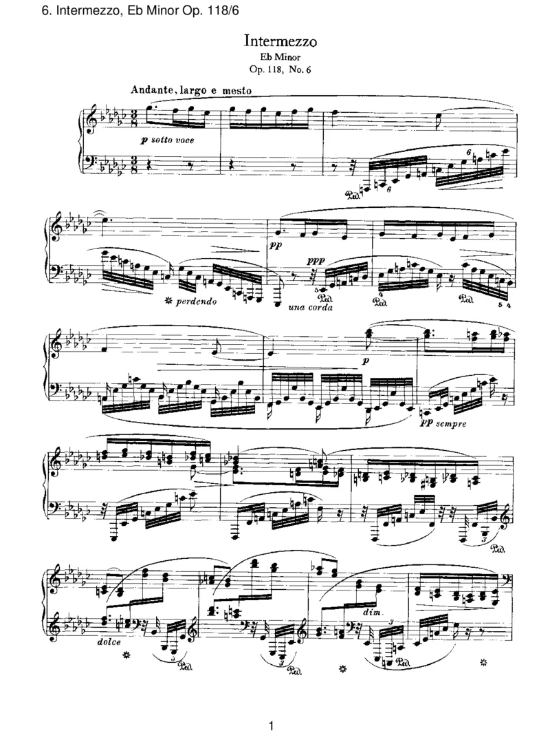 Intermezzo,EbMinorOp.118_6_一万首著名钢琴曲谱哈农贝多芬合集视频教学电子版高清无水印可打印_1古典钢琴知名音乐家谱_勃拉姆斯钢琴谱全集_III.ShorterWorks_SixPianoPiecesOp.118