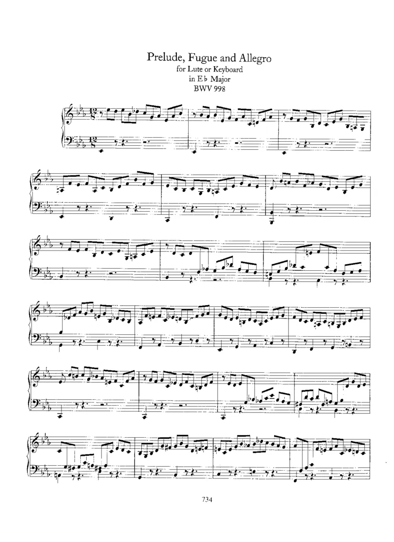 Prelude,FugueandAllegroinEb,BWV998_一万首著名钢琴曲谱哈农贝多芬合集视频教学电子版高清无水印可打印_1古典钢琴知名音乐家谱_巴赫钢琴谱全集_Preludes，Fantasias，Fugues