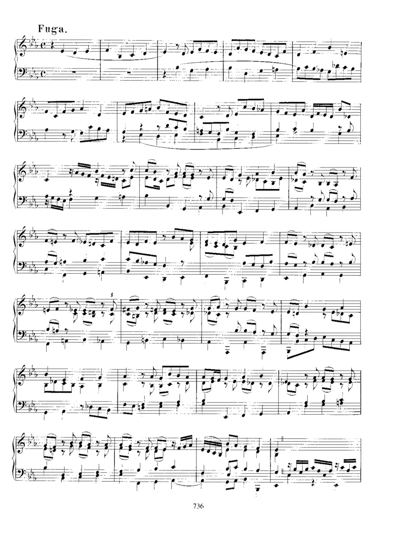 Prelude,FugueandAllegroinEb,BWV998_一万首著名钢琴曲谱哈农贝多芬合集视频教学电子版高清无水印可打印_1古典钢琴知名音乐家谱_巴赫钢琴谱全集_Preludes，Fantasias，Fugues