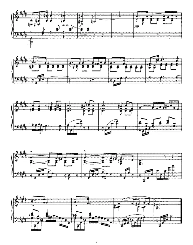 PreludeandNocturneforLeftHand,Op9_一万首著名钢琴曲谱哈农贝多芬合集视频教学电子版高清无水印可打印_1古典钢琴知名音乐家谱_斯克里亚宾钢琴谱全集_其他