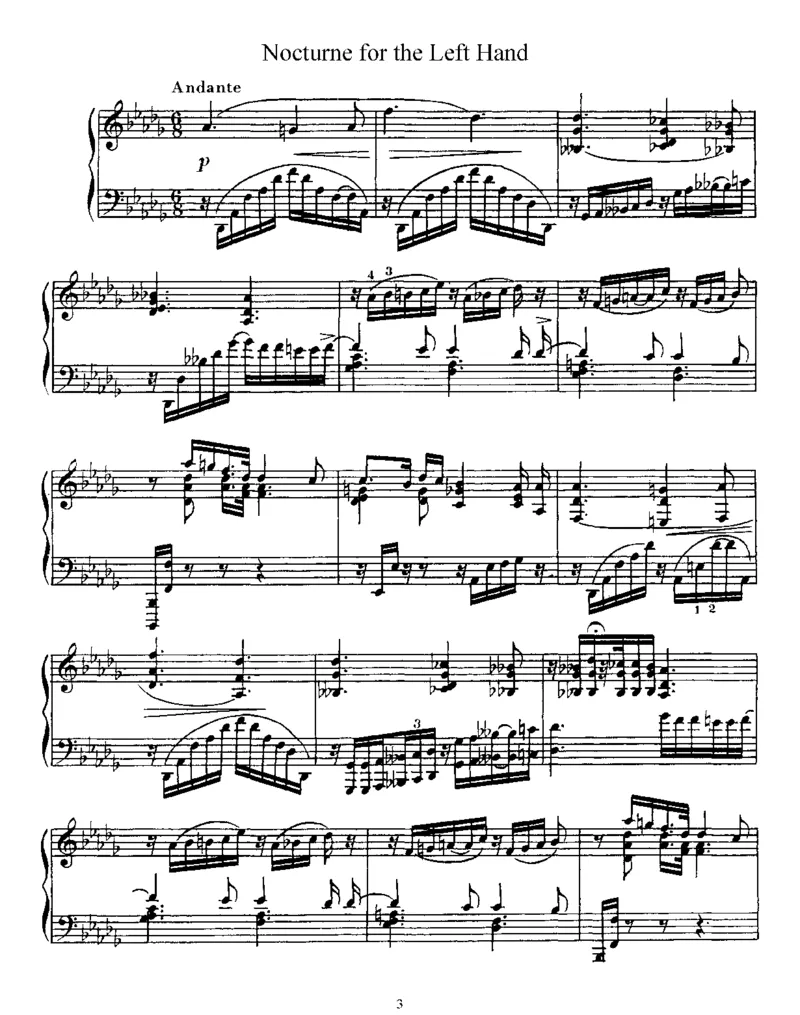 PreludeandNocturneforLeftHand,Op9_一万首著名钢琴曲谱哈农贝多芬合集视频教学电子版高清无水印可打印_1古典钢琴知名音乐家谱_斯克里亚宾钢琴谱全集_其他