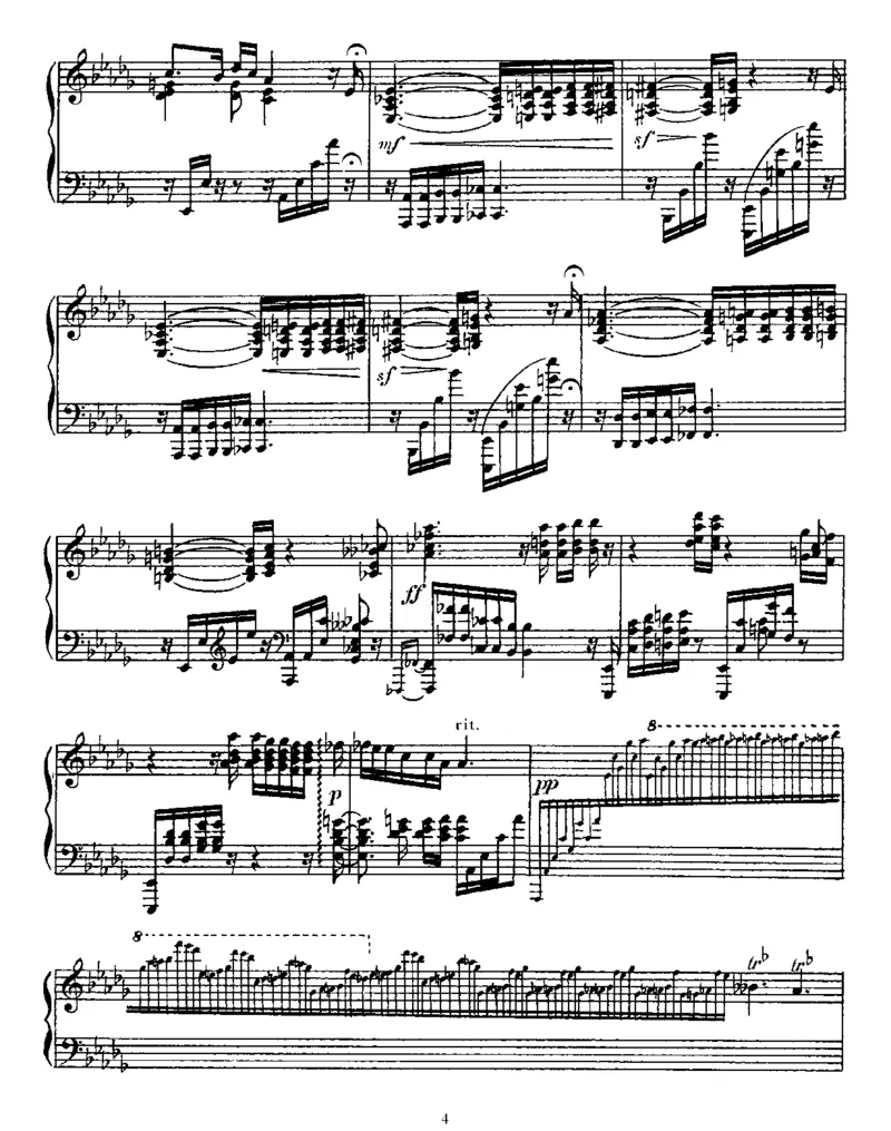 PreludeandNocturneforLeftHand,Op9_一万首著名钢琴曲谱哈农贝多芬合集视频教学电子版高清无水印可打印_1古典钢琴知名音乐家谱_斯克里亚宾钢琴谱全集_其他