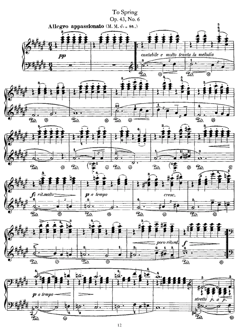 LyricPieces,Op43_一万首著名钢琴曲谱哈农贝多芬合集视频教学电子版高清无水印可打印_1古典钢琴知名音乐家谱_格里格钢琴谱全集_LyricPieces