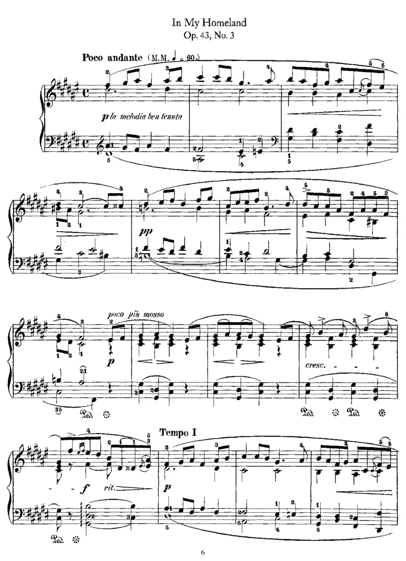 LyricPieces,Op43_一万首著名钢琴曲谱哈农贝多芬合集视频教学电子版高清无水印可打印_1古典钢琴知名音乐家谱_格里格钢琴谱全集_LyricPieces