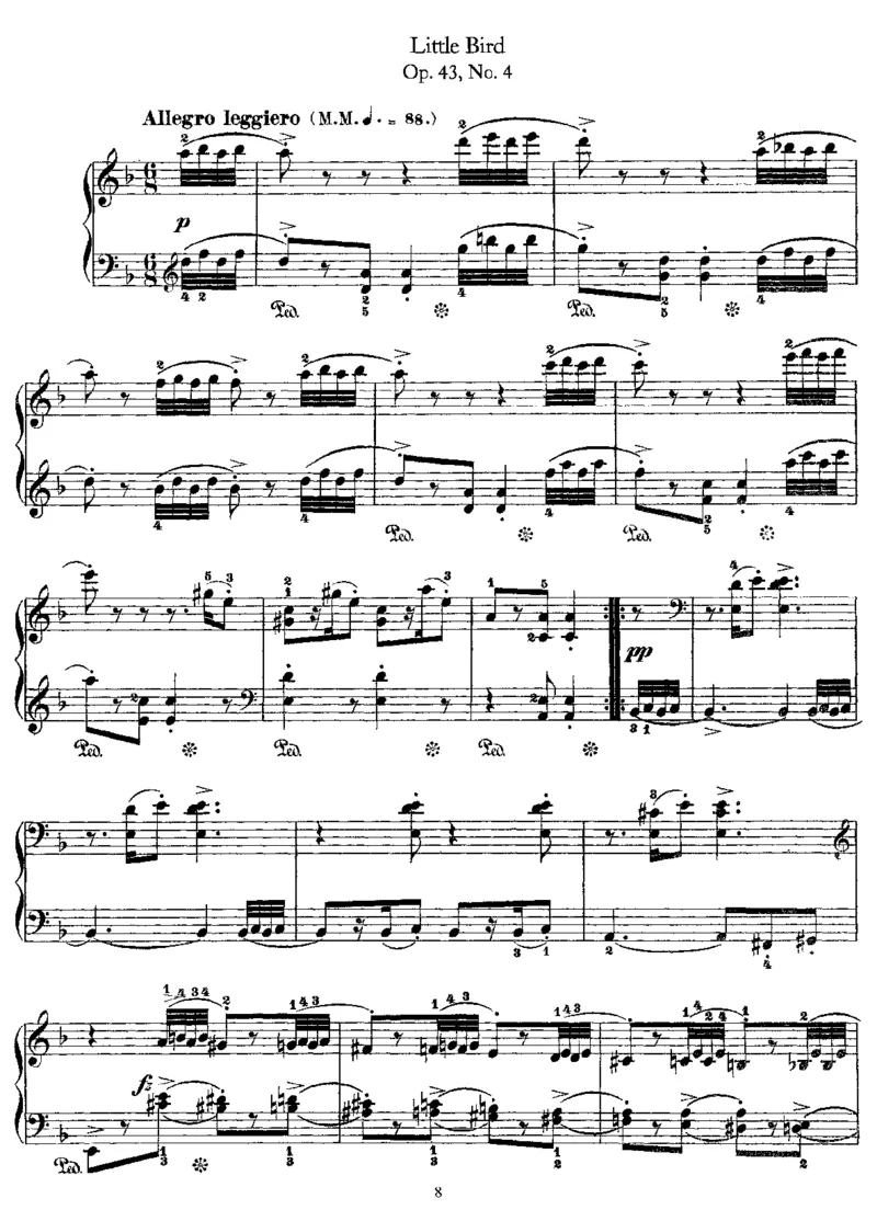 LyricPieces,Op43_一万首著名钢琴曲谱哈农贝多芬合集视频教学电子版高清无水印可打印_1古典钢琴知名音乐家谱_格里格钢琴谱全集_LyricPieces