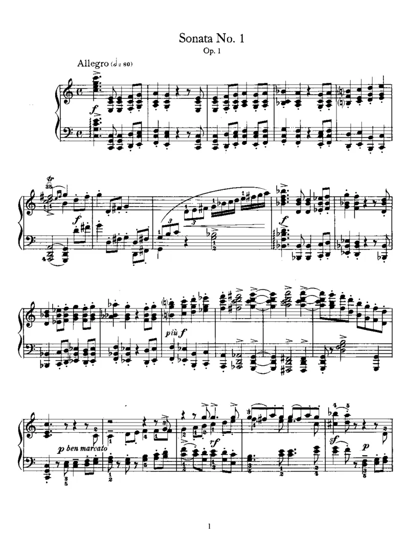 PianoSonataNo1inC,Op1_一万首著名钢琴曲谱哈农贝多芬合集视频教学电子版高清无水印可打印_1古典钢琴知名音乐家谱_勃拉姆斯钢琴谱全集_奏鸣曲