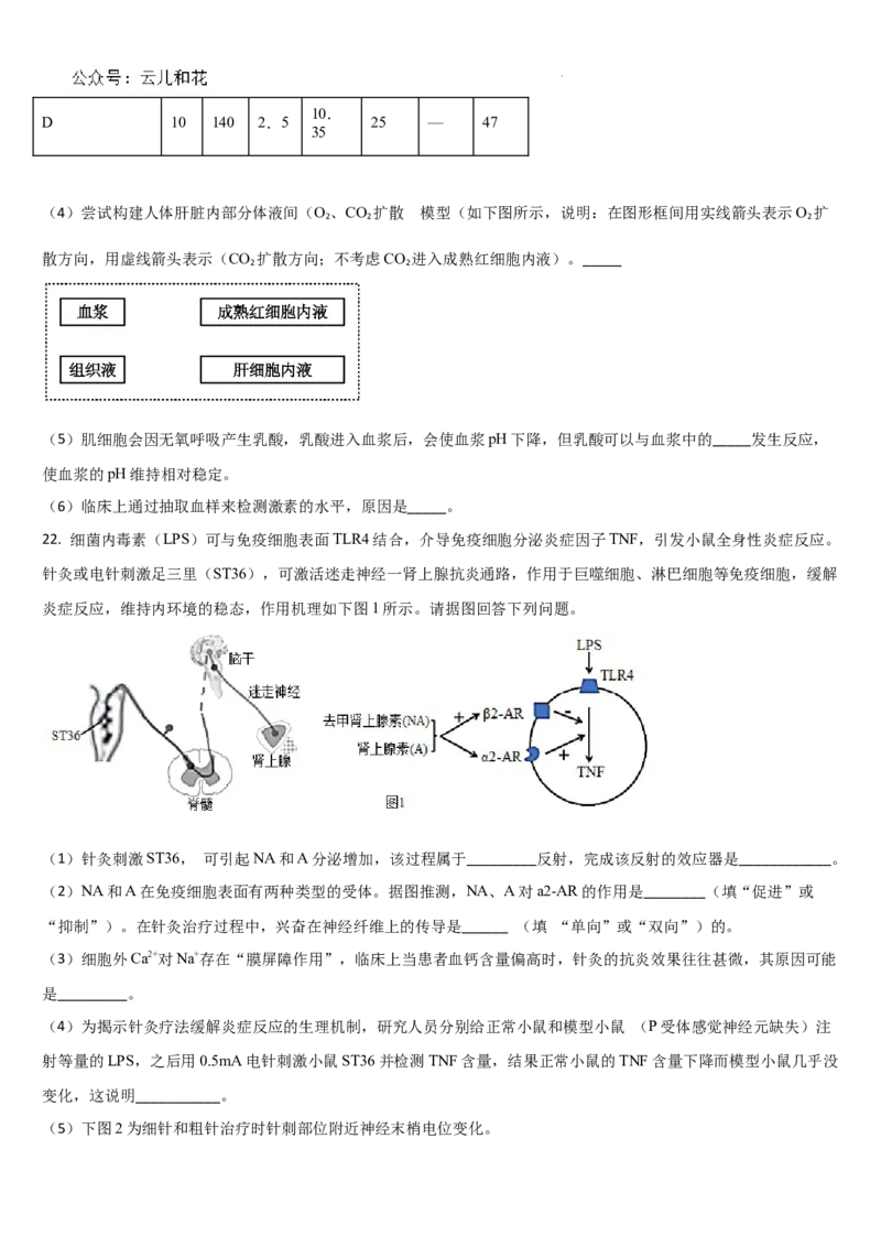 吉林省梅河口市第五中学2024-2025学年高二上学期9月月考生物试题_2024-2025高二（7-7月题库）_2024年10月试卷_1006吉林省梅河口市第五中学2024-2025学年高二上学期9月月考