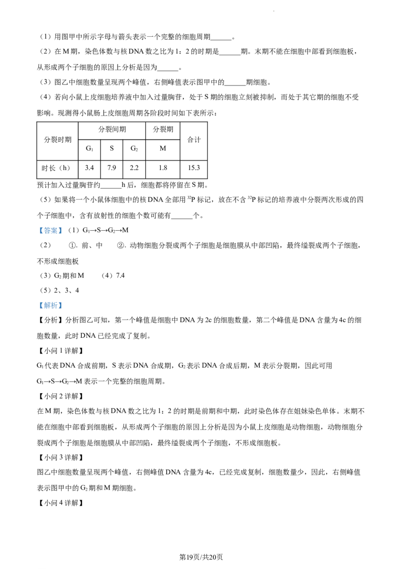 精品解析：福建省宁德市德化一中2023-2024学年高三上学期第一次月考生物试题（解析版）(1)_2023年11月_0211月合集_2024届福建省泉州市德化第一中学高三上学期第一次月考