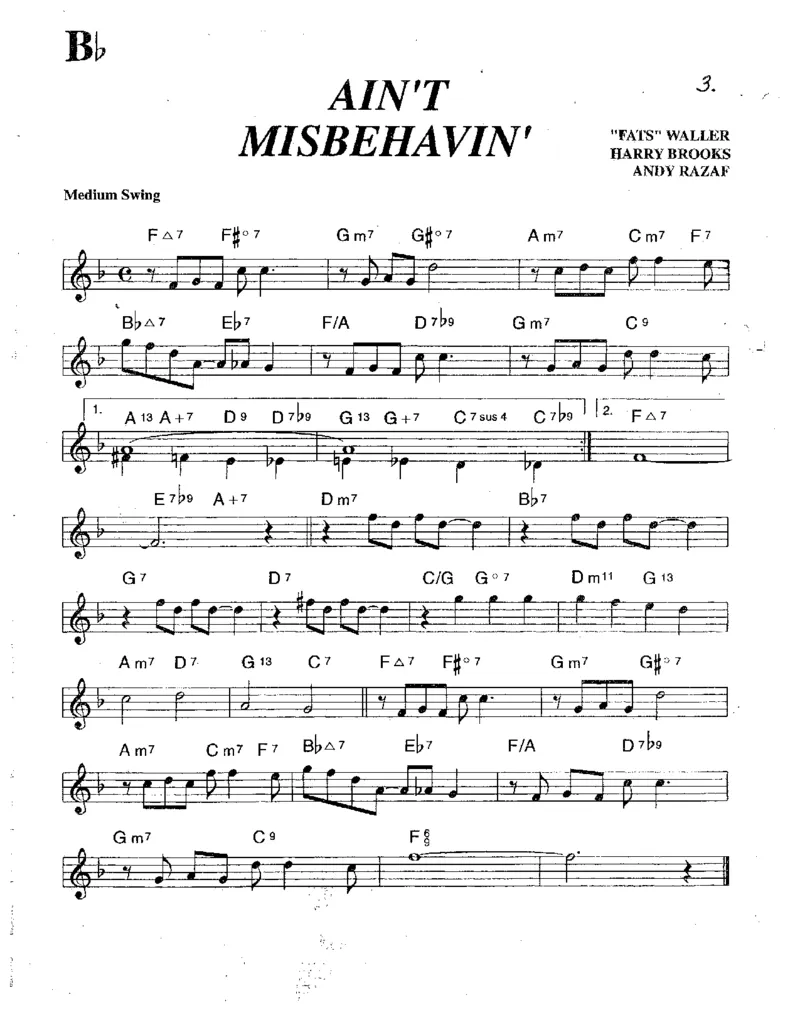 TheRealBookVolume-3-Bb_一万首著名钢琴曲谱哈农贝多芬合集视频教学电子版高清无水印可打印_07各风格钢琴谱合集_JazzPiano_原版钢琴教材附音频