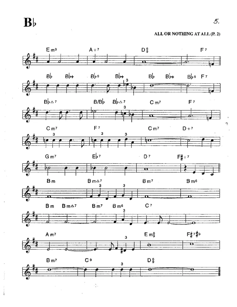 TheRealBookVolume-3-Bb_一万首著名钢琴曲谱哈农贝多芬合集视频教学电子版高清无水印可打印_07各风格钢琴谱合集_JazzPiano_原版钢琴教材附音频