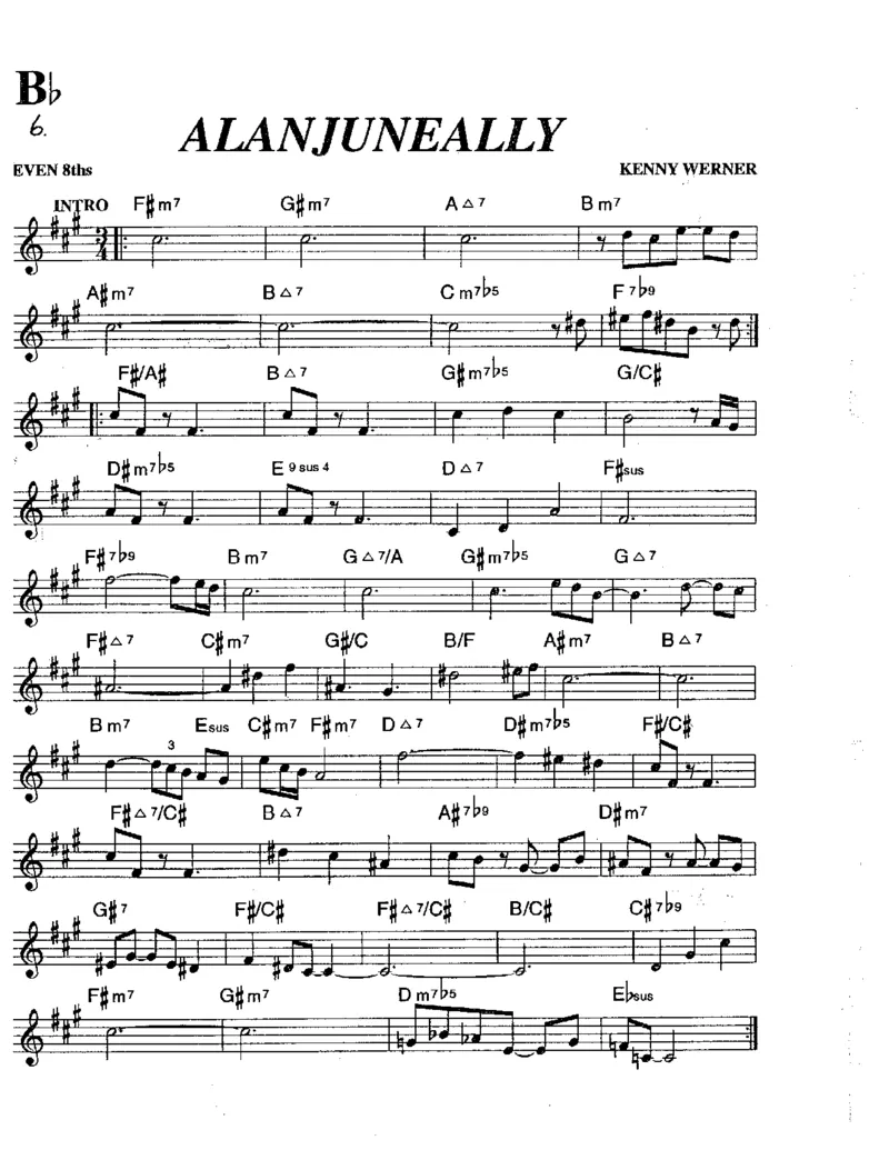 TheRealBookVolume-3-Bb_一万首著名钢琴曲谱哈农贝多芬合集视频教学电子版高清无水印可打印_07各风格钢琴谱合集_JazzPiano_原版钢琴教材附音频