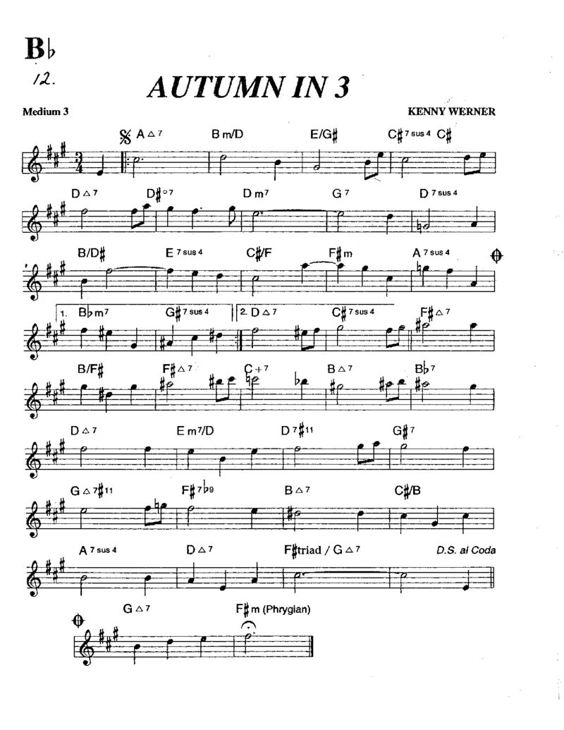 TheRealBookVolume-3-Bb_一万首著名钢琴曲谱哈农贝多芬合集视频教学电子版高清无水印可打印_07各风格钢琴谱合集_JazzPiano_原版钢琴教材附音频