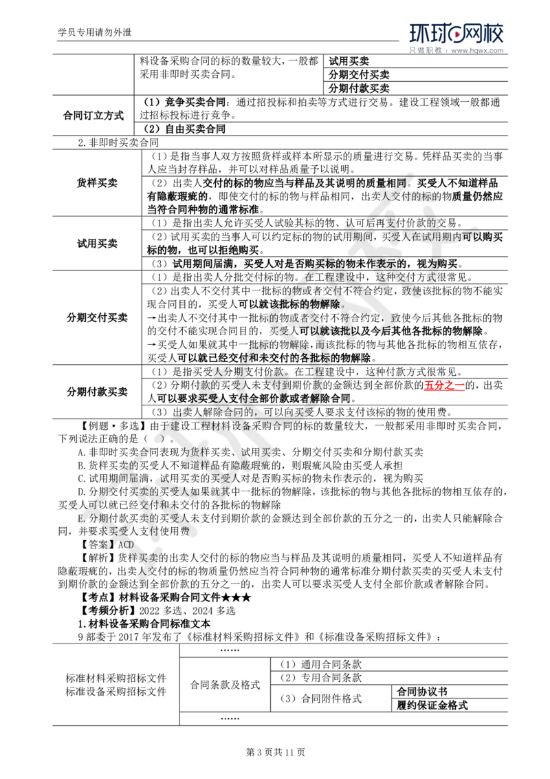 WM_34.第八章第一至二节材料采购合同履行管理_监理工程师_2025监理工程师_2025年监理工程师-各大机构_2025年监理-合同_机构1-HQ_01.精讲班-沈.磊_讲义