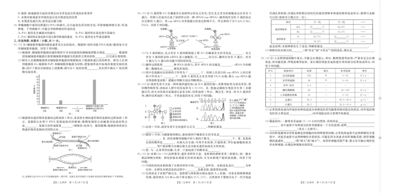 42B_生物学_2025年10月高二试卷_251015金太阳&middot;江西省2025-2026学期高二上学期10月联考（26-42B）（全）_金太阳&middot;江西省2025-2026学期高二上学期10月联考生物试题含答案