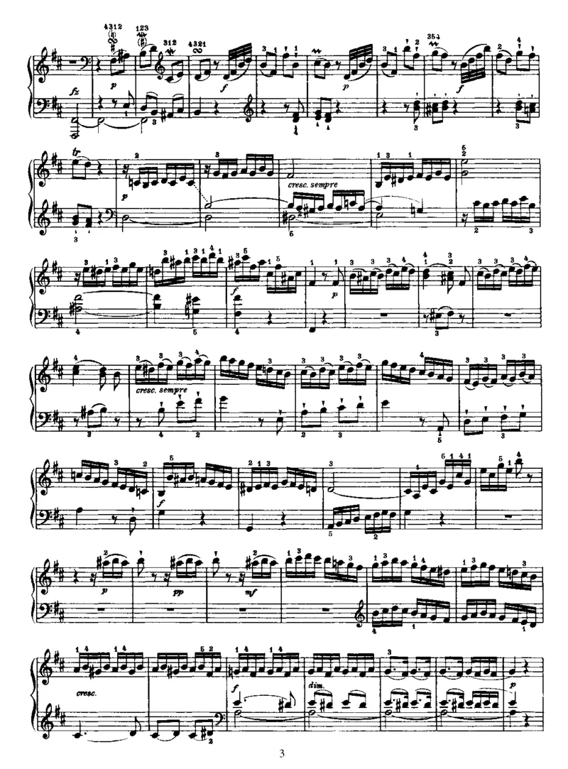 PianoSonataNo33inD_NoRestriction_一万首著名钢琴曲谱哈农贝多芬合集视频教学电子版高清无水印可打印_1古典钢琴知名音乐家谱_海顿钢琴谱全集_奏鸣曲