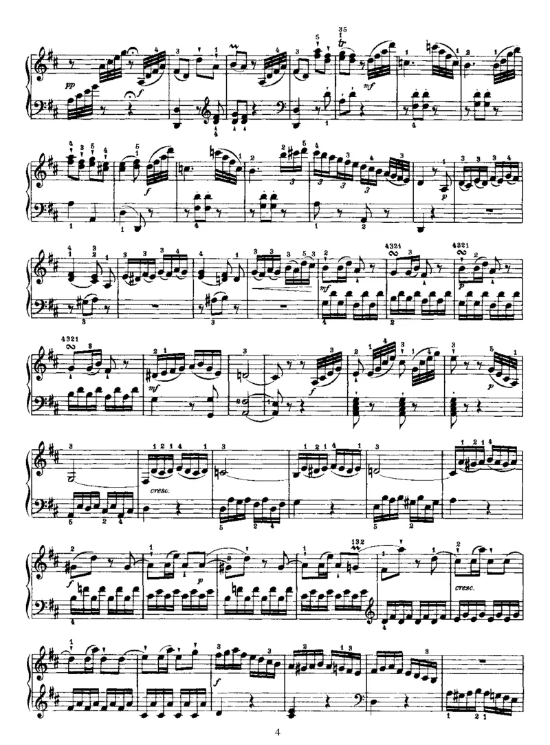 PianoSonataNo33inD_NoRestriction_一万首著名钢琴曲谱哈农贝多芬合集视频教学电子版高清无水印可打印_1古典钢琴知名音乐家谱_海顿钢琴谱全集_奏鸣曲