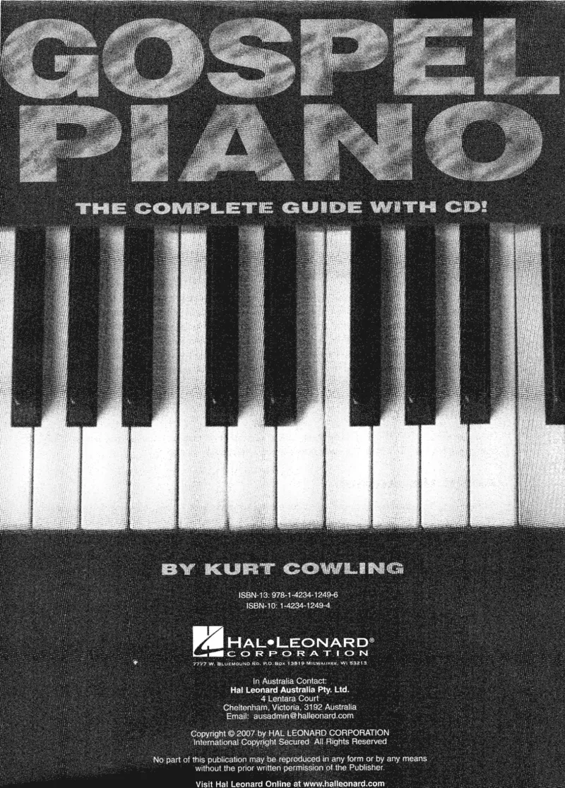 GospelPiano-HalLeonardKeyboardSeries_一万首著名钢琴曲谱哈农贝多芬合集视频教学电子版高清无水印可打印_07各风格钢琴谱合集_GospelPiano_原版钢琴教材附音频