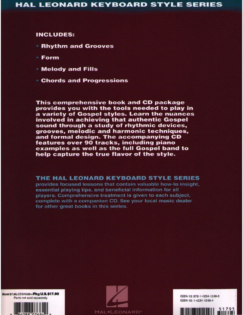 GospelPiano-HalLeonardKeyboardSeries_一万首著名钢琴曲谱哈农贝多芬合集视频教学电子版高清无水印可打印_07各风格钢琴谱合集_GospelPiano_原版钢琴教材附音频