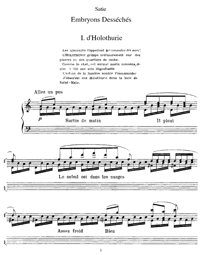 EmbryonsDesseches_一万首著名钢琴曲谱哈农贝多芬合集视频教学电子版高清无水印可打印_1古典钢琴知名音乐家谱_萨蒂钢琴谱全集_其他