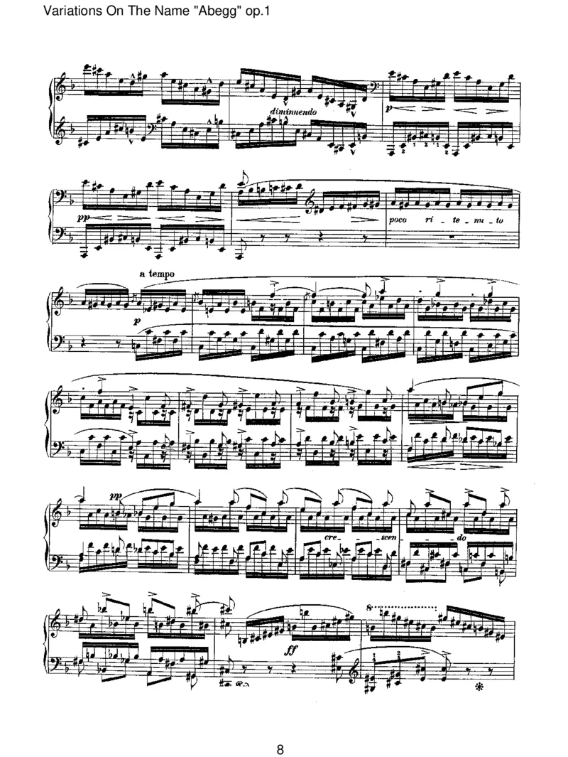 VariationsOnTheName_Abegg_op.1_一万首著名钢琴曲谱哈农贝多芬合集视频教学电子版高清无水印可打印_1古典钢琴知名音乐家谱_舒曼钢琴谱全集_RobertSchumann罗伯特&middot;舒曼(1810-1856)