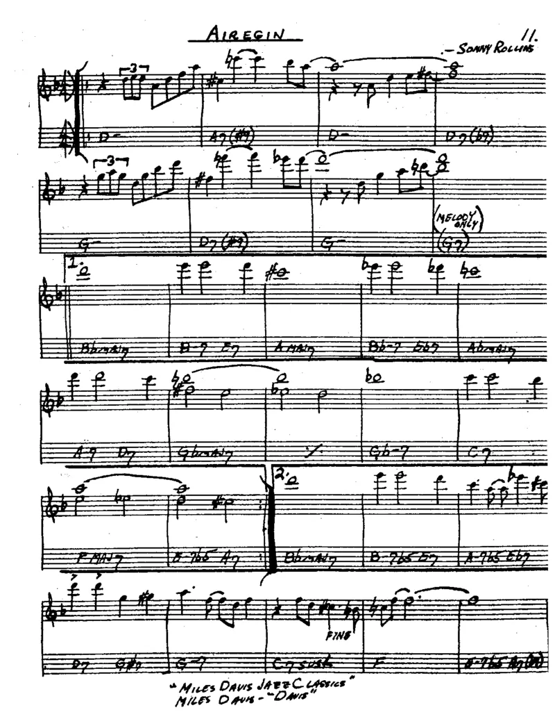 TheRealBookVolume-1-Eb'5thEdition'(2)_一万首著名钢琴曲谱哈农贝多芬合集视频教学电子版高清无水印可打印_07各风格钢琴谱合集_JazzPiano_原版钢琴教材附音频