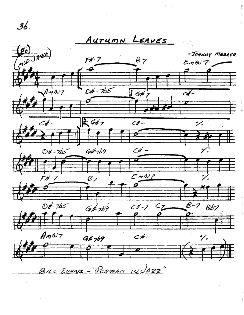 TheRealBookVolume-1-Eb'5thEdition'(2)_一万首著名钢琴曲谱哈农贝多芬合集视频教学电子版高清无水印可打印_07各风格钢琴谱合集_JazzPiano_原版钢琴教材附音频