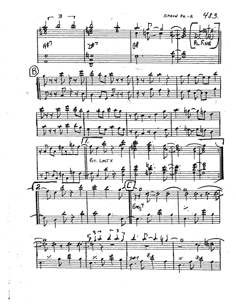 TheRealBookVolume-1-Eb'5thEdition'(2)_一万首著名钢琴曲谱哈农贝多芬合集视频教学电子版高清无水印可打印_07各风格钢琴谱合集_JazzPiano_原版钢琴教材附音频