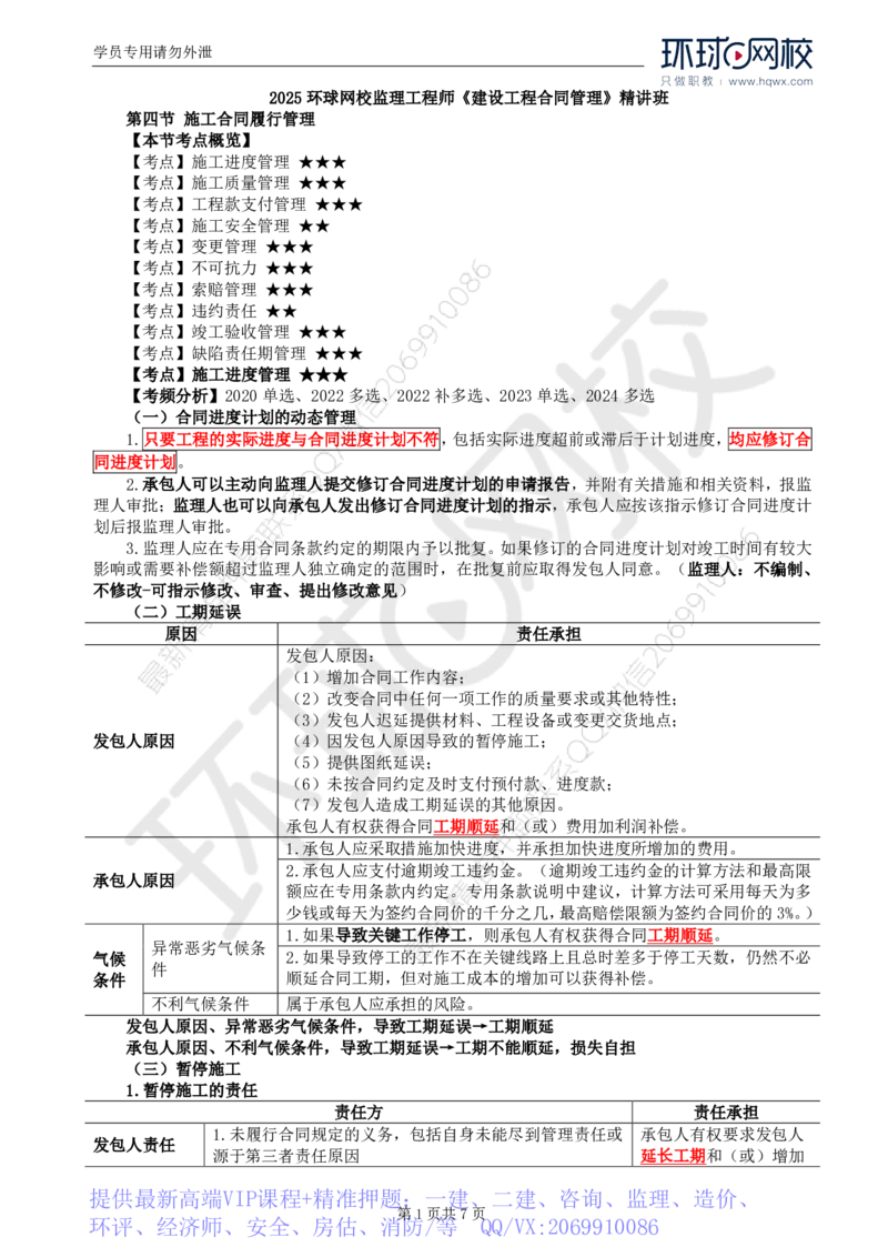 WM_26.第六章第四节施工合同履行管理（一）_监理工程师_2025监理工程师_2025年监理工程师-各大机构_2025年监理-合同_机构1-HQ_01.精讲班-沈.磊_讲义