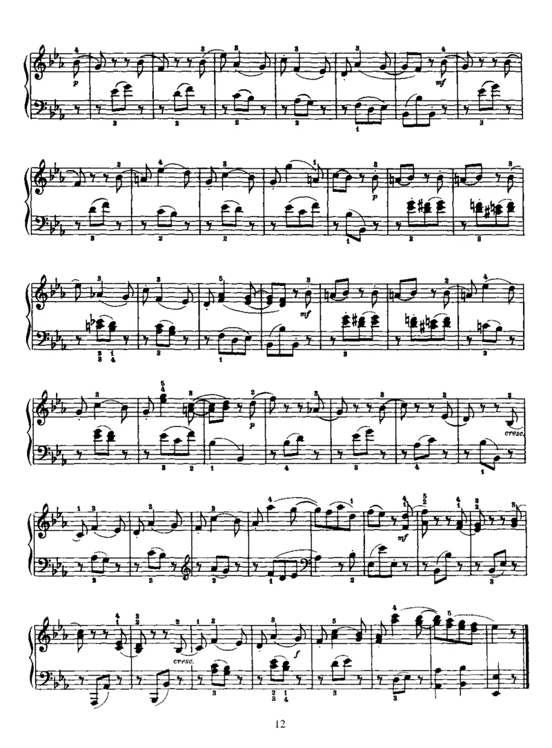 PianoSonataNo28inEb_NoRestriction_一万首著名钢琴曲谱哈农贝多芬合集视频教学电子版高清无水印可打印_1古典钢琴知名音乐家谱_海顿钢琴谱全集_奏鸣曲