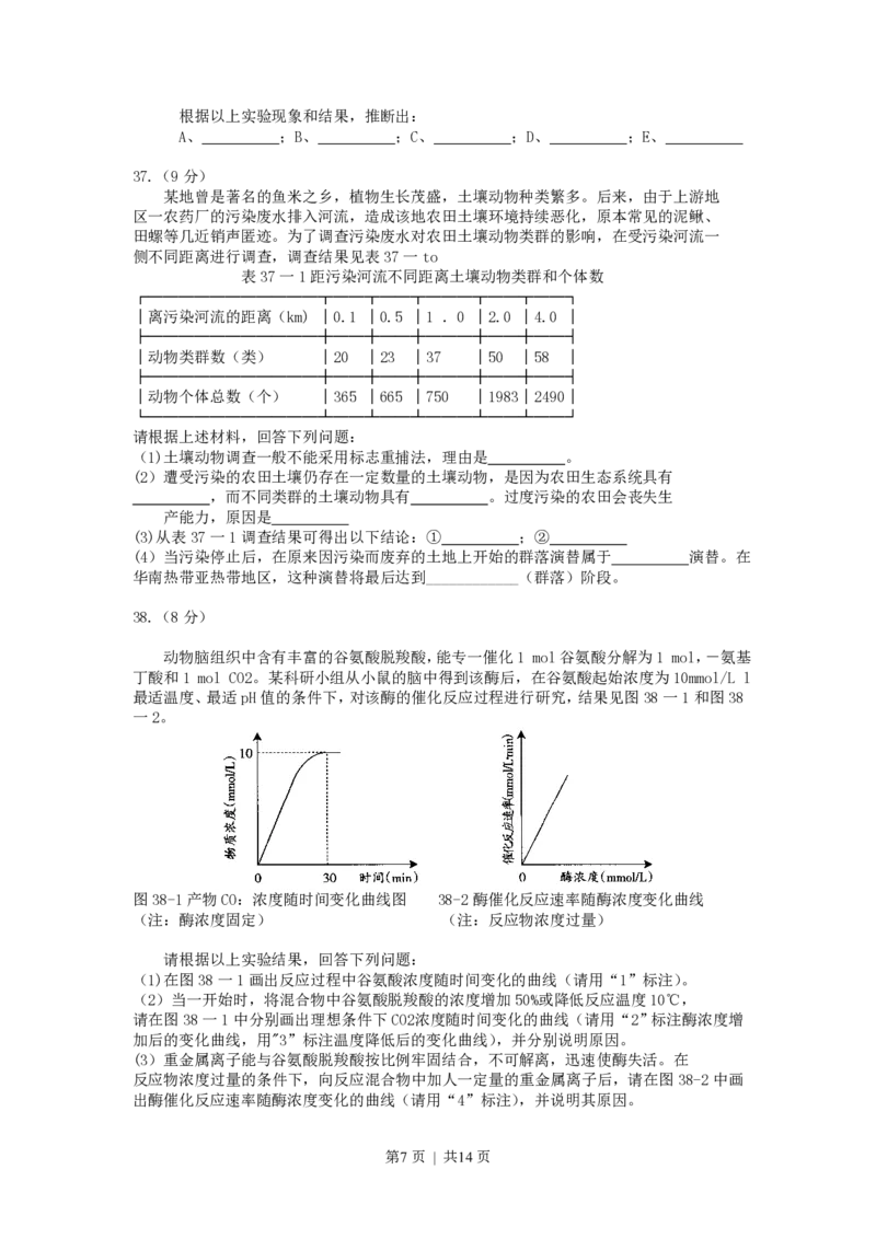 2007年广东高考生物真题及答案_生物高考真题试卷_旧1990-2007&middot;高考生物真题_1990-2007&middot;高考生物真题&middot;PDF_广东
