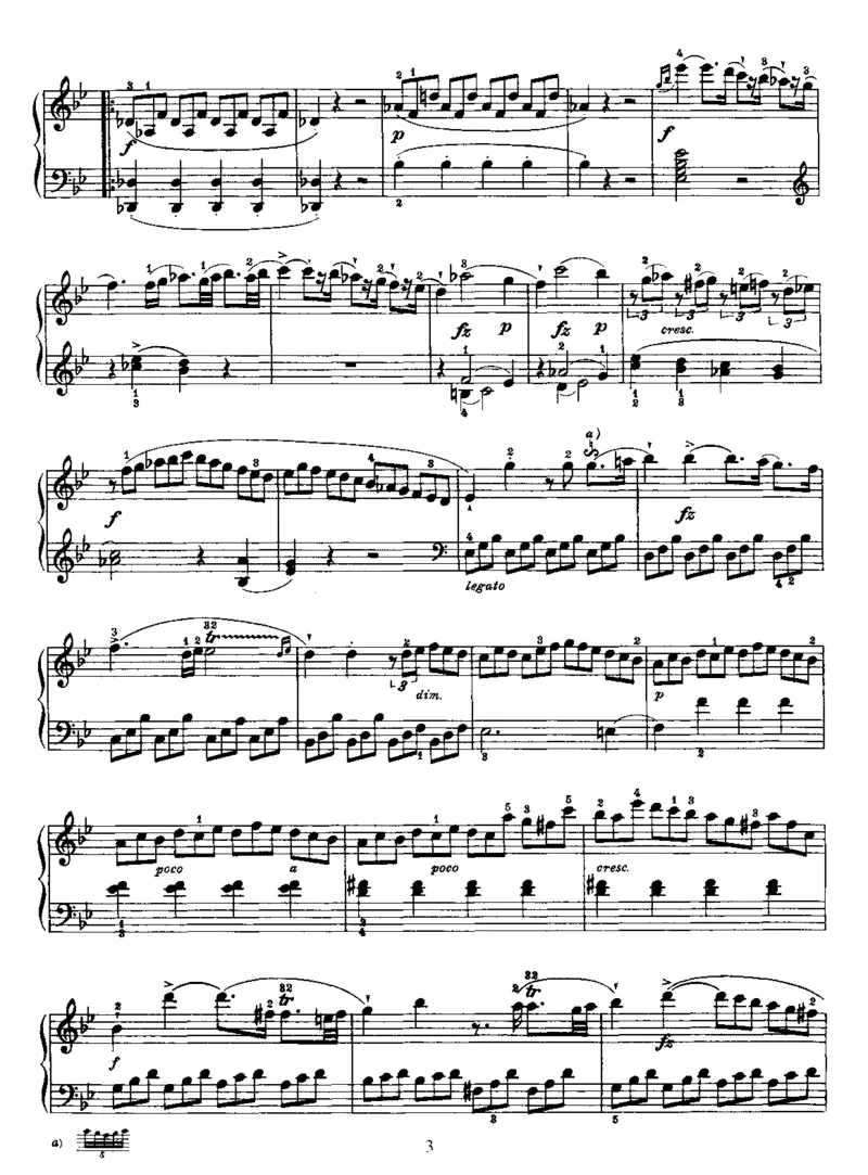 PianoSonataNo41inBb_NoRestriction_一万首著名钢琴曲谱哈农贝多芬合集视频教学电子版高清无水印可打印_1古典钢琴知名音乐家谱_海顿钢琴谱全集_奏鸣曲