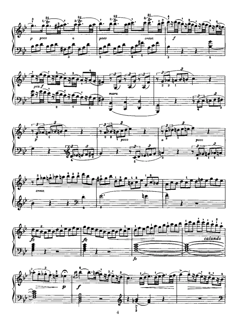 PianoSonataNo41inBb_NoRestriction_一万首著名钢琴曲谱哈农贝多芬合集视频教学电子版高清无水印可打印_1古典钢琴知名音乐家谱_海顿钢琴谱全集_奏鸣曲