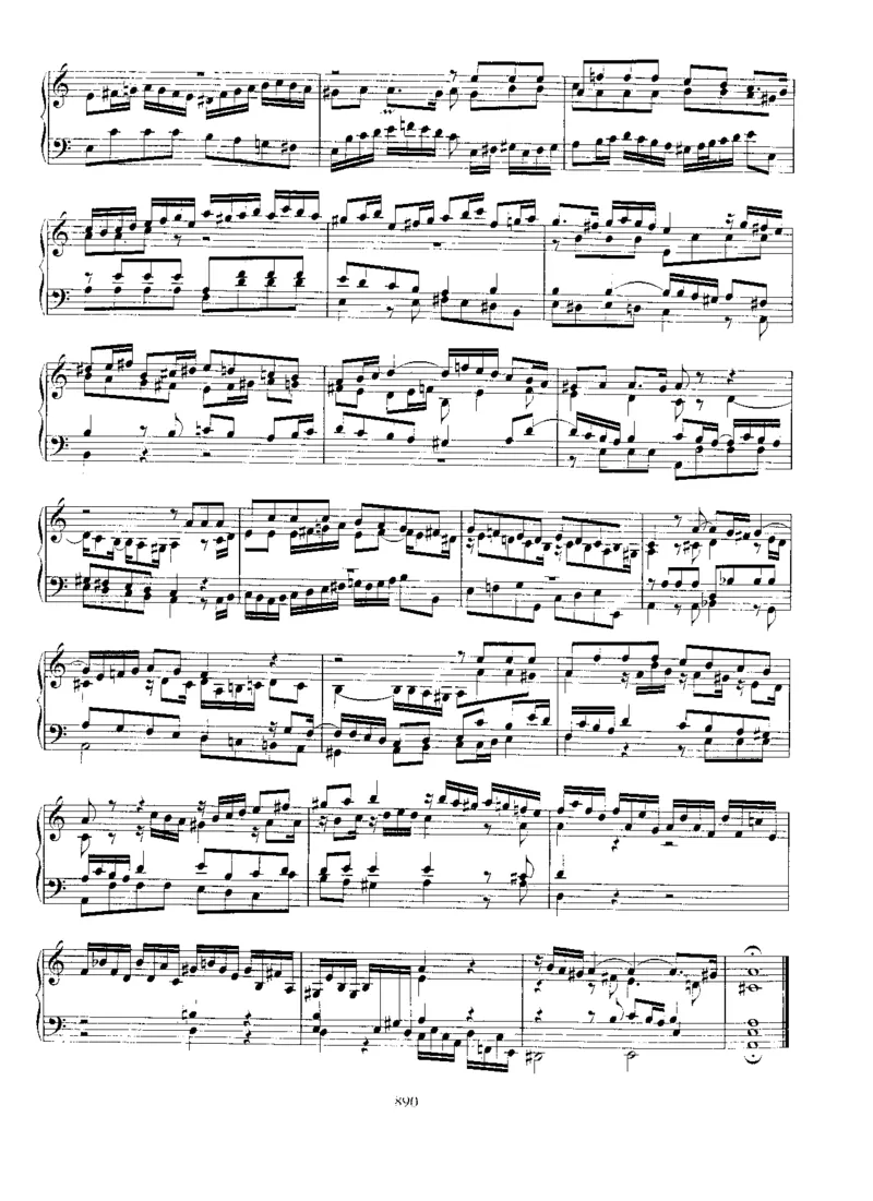 PreludeandFugueina,BWV895_一万首著名钢琴曲谱哈农贝多芬合集视频教学电子版高清无水印可打印_1古典钢琴知名音乐家谱_巴赫钢琴谱全集_Preludes，Fantasias，Fugues