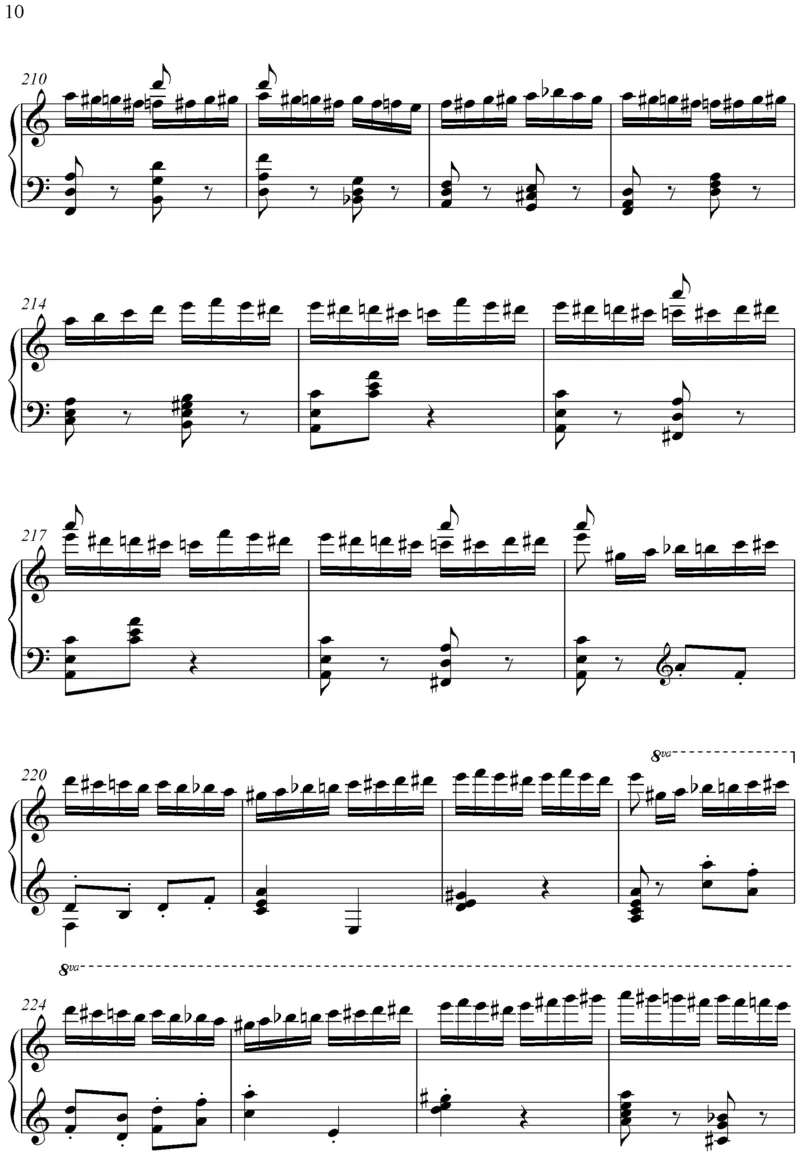 flightoftheblumblebee野蜂飞舞_一万首著名钢琴曲谱哈农贝多芬合集视频教学电子版高清无水印可打印_02现代钢琴谱合集_马克西姆钢琴谱全集