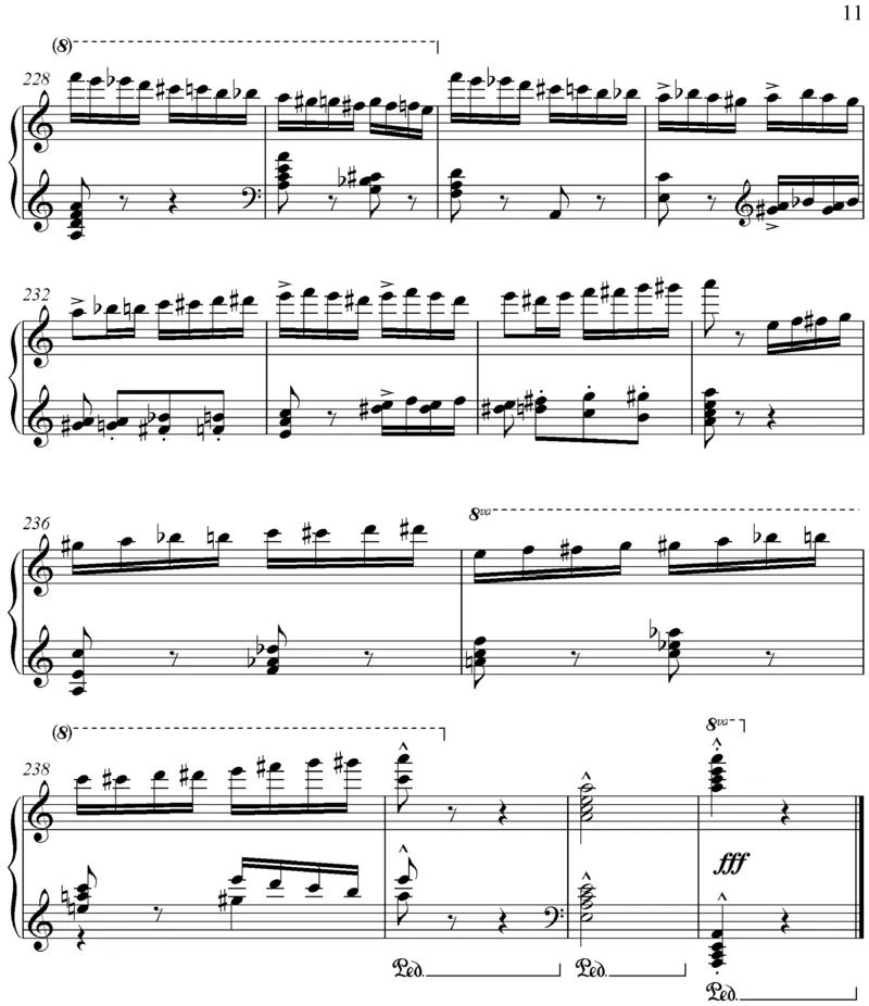 flightoftheblumblebee野蜂飞舞_一万首著名钢琴曲谱哈农贝多芬合集视频教学电子版高清无水印可打印_02现代钢琴谱合集_马克西姆钢琴谱全集