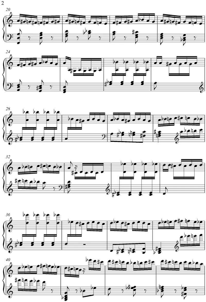 flightoftheblumblebee野蜂飞舞_一万首著名钢琴曲谱哈农贝多芬合集视频教学电子版高清无水印可打印_02现代钢琴谱合集_马克西姆钢琴谱全集