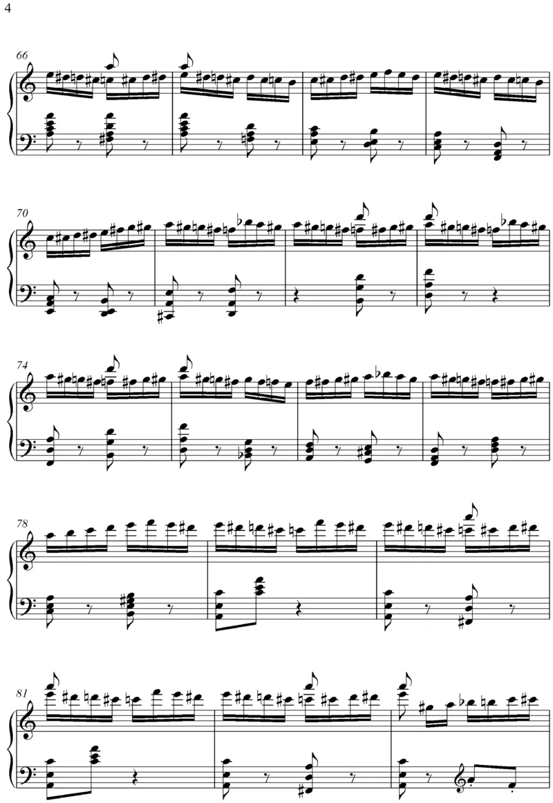 flightoftheblumblebee野蜂飞舞_一万首著名钢琴曲谱哈农贝多芬合集视频教学电子版高清无水印可打印_02现代钢琴谱合集_马克西姆钢琴谱全集