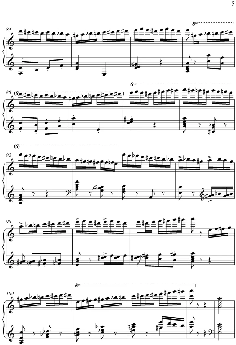 flightoftheblumblebee野蜂飞舞_一万首著名钢琴曲谱哈农贝多芬合集视频教学电子版高清无水印可打印_02现代钢琴谱合集_马克西姆钢琴谱全集