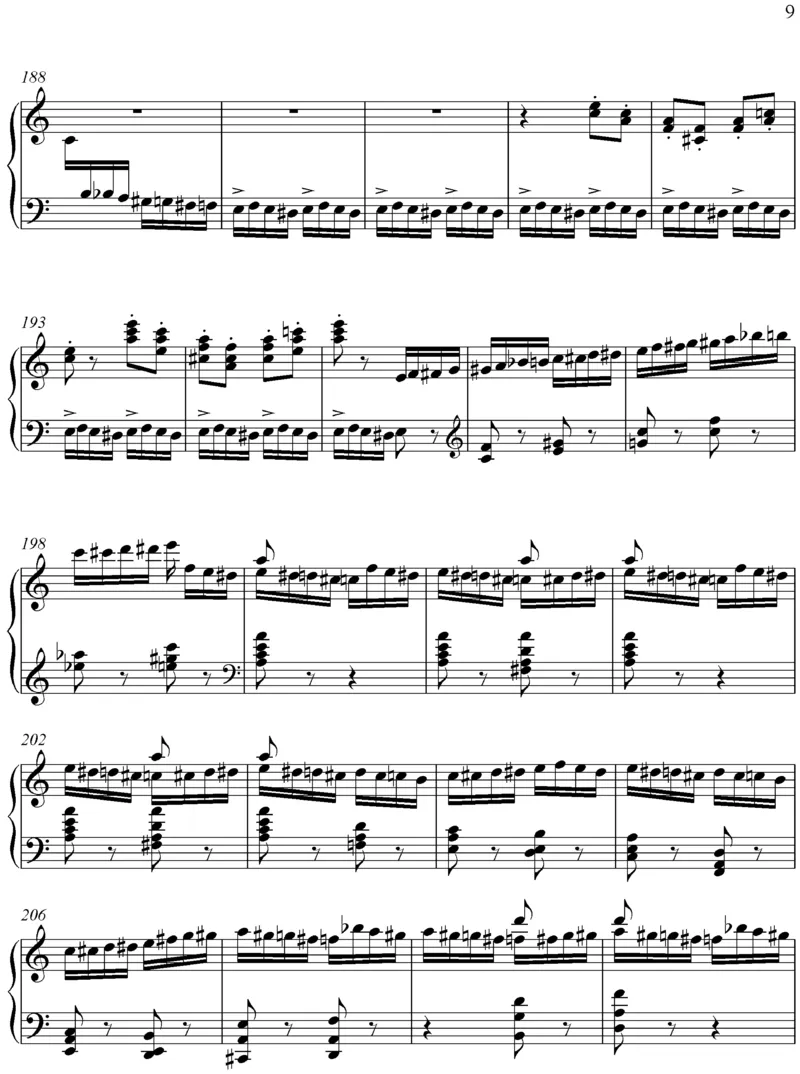 flightoftheblumblebee野蜂飞舞_一万首著名钢琴曲谱哈农贝多芬合集视频教学电子版高清无水印可打印_02现代钢琴谱合集_马克西姆钢琴谱全集