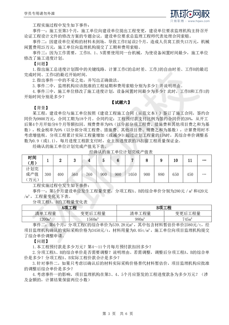 WM_2023真题解析（二）_监理工程师_2025监理工程师_2025年监理工程师-各大机构_2025年监理-土建案例_机构2-JG_00.真题班