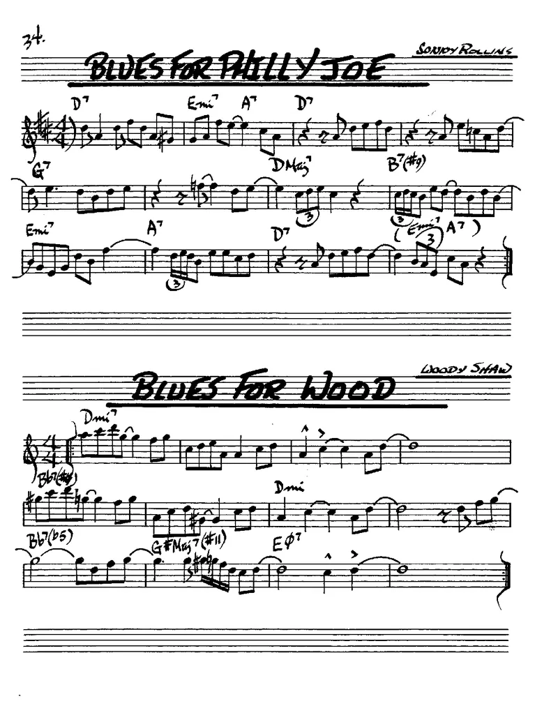 TheRealBookVolume-2-Eb_一万首著名钢琴曲谱哈农贝多芬合集视频教学电子版高清无水印可打印_07各风格钢琴谱合集_JazzPiano_原版钢琴教材附音频