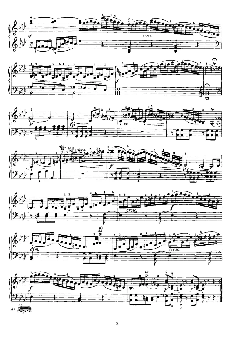 PianoSonataNo46inAb_NoRestriction_一万首著名钢琴曲谱哈农贝多芬合集视频教学电子版高清无水印可打印_1古典钢琴知名音乐家谱_海顿钢琴谱全集_奏鸣曲