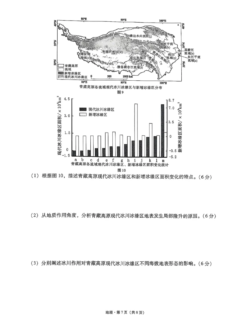 云南省昭通市2025届高三上学期1月毕业生诊断性检测地理+答案_2024-2025高三（6-6月题库）_2025年02月试卷_0201云南省昭通市2025届高三上学期1月毕业生诊断性检测（全科）