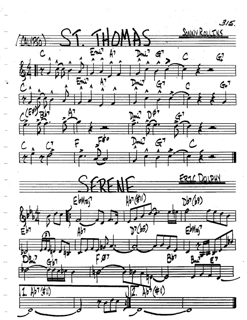 TheRealBookVolume-2-C'AllNew'_一万首著名钢琴曲谱哈农贝多芬合集视频教学电子版高清无水印可打印_07各风格钢琴谱合集_JazzPiano_原版钢琴教材附音频