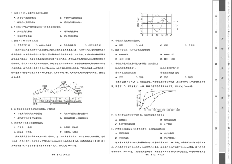 地理(1)_2023年11月_0211月合集_2024届高三11月大联考考后强化卷（河北卷）_2024届高三11月大联考考后强化卷（河北卷）地理
