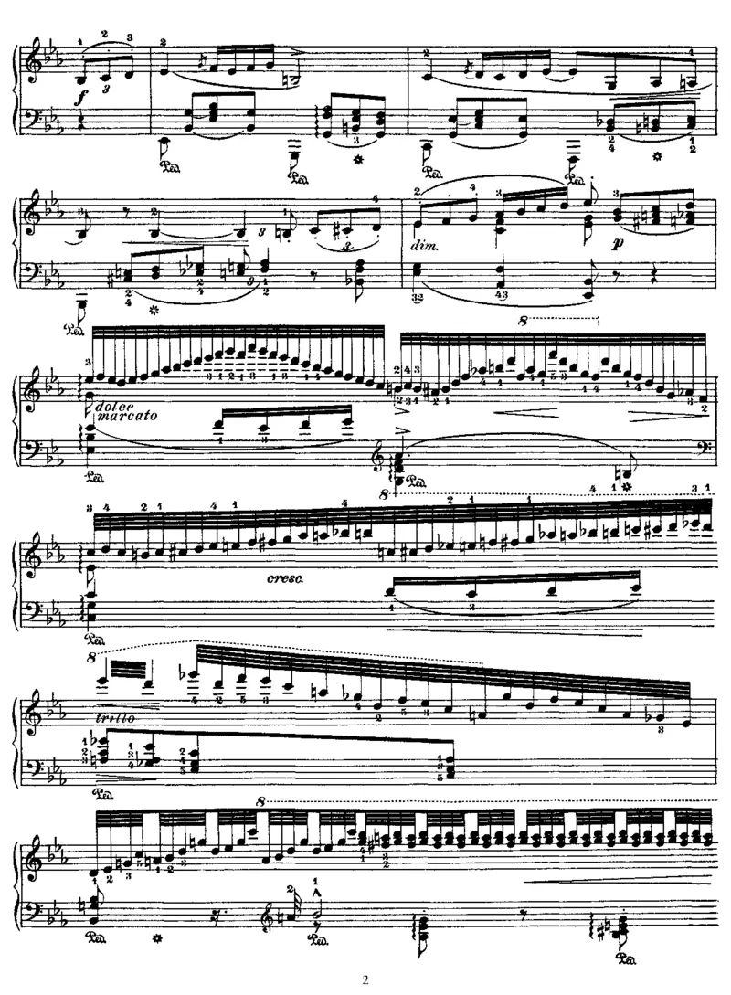 HungarianRhapsodyNo4inEb_NoRestriction_一万首著名钢琴曲谱哈农贝多芬合集视频教学电子版高清无水印可打印_1古典钢琴知名音乐家谱_李斯特钢琴谱全集_匈牙利狂想曲