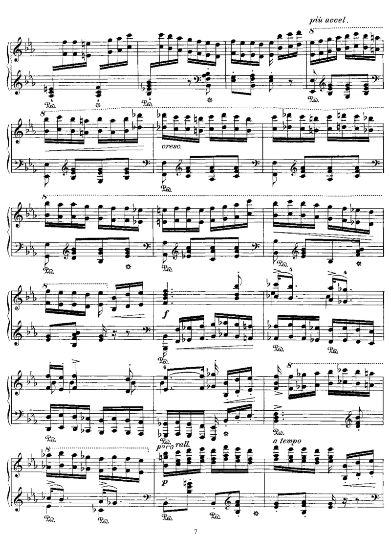 HungarianRhapsodyNo4inEb_NoRestriction_一万首著名钢琴曲谱哈农贝多芬合集视频教学电子版高清无水印可打印_1古典钢琴知名音乐家谱_李斯特钢琴谱全集_匈牙利狂想曲