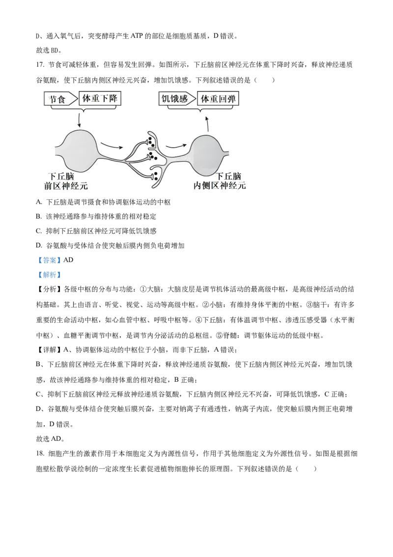精品解析：辽宁省沈阳市浑南区东北育才学校2023-2024学年高三下学期一模生物试题（解析版）_2024年3月_013月合集_2024届辽宁省东北育才学校高三下第六次模拟考试