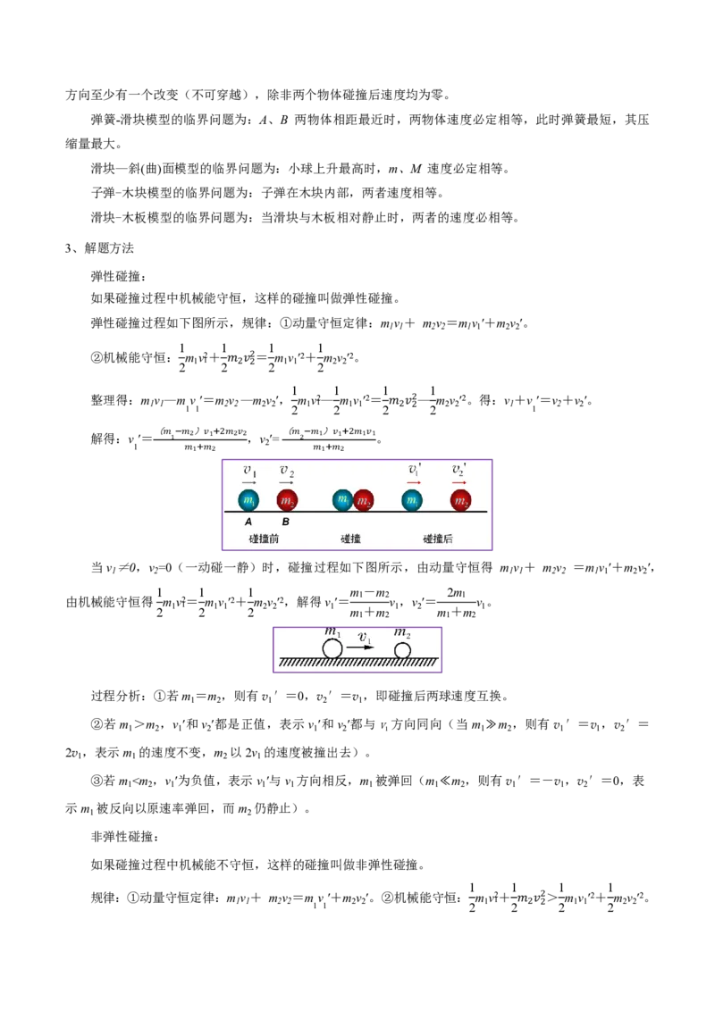 模板08动量定理和动量守恒定律（三大题型）（原卷版）_2024-2025高三（6-6月题库）_2025年01月试卷_01012025年高考物理答题技巧与模板构建